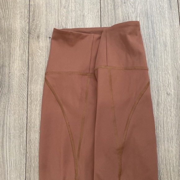 Girlfriend Collective High Rise Leggings Full Length Tan size Small - Picture 3 of 6